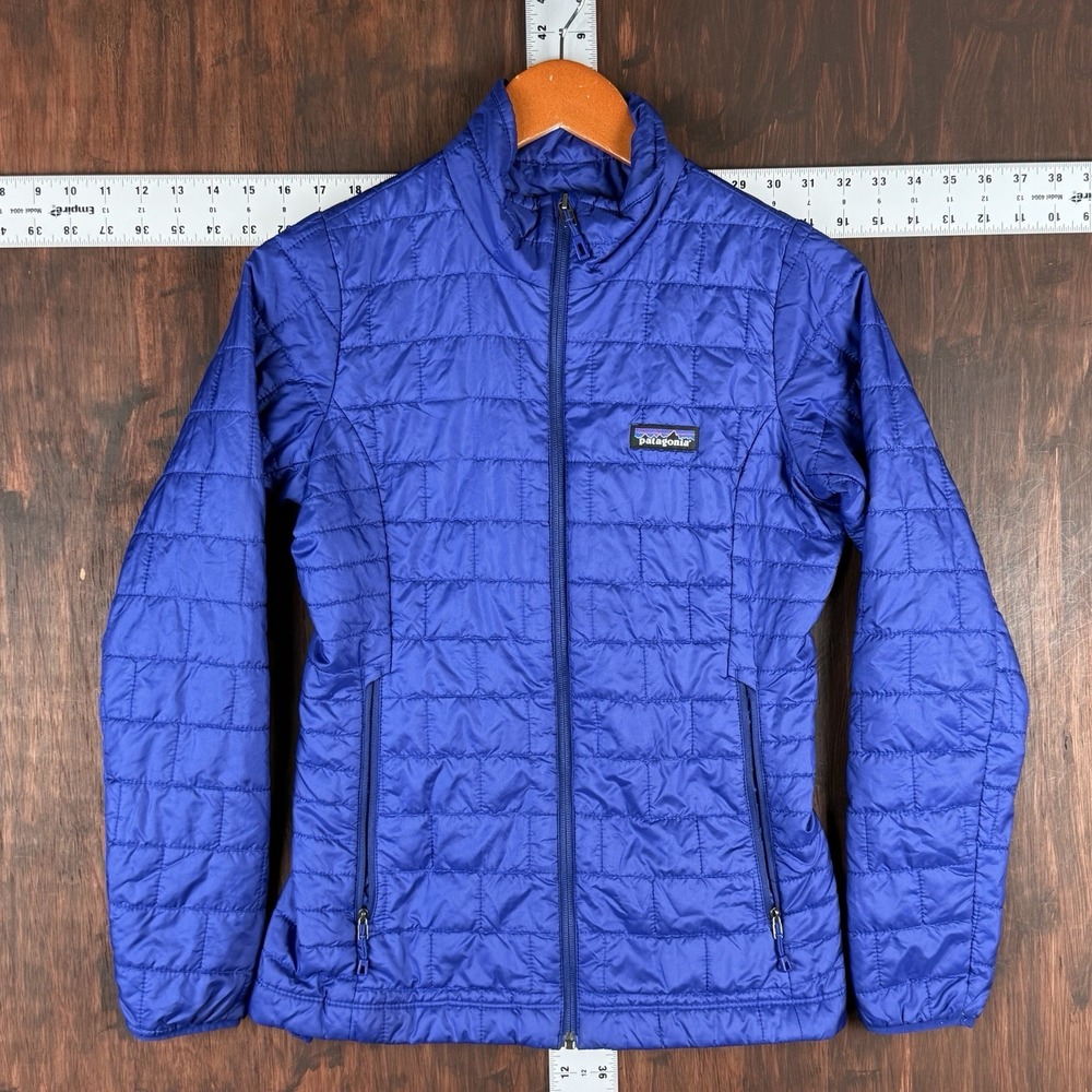 Patagonia Jacket Nano Puff PrimaLoft Insulated Full Zip 84217 Blue Men's XS GUC